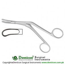 Craig-Dominick Septum Forcep Curved Left Stainless Steel, 16 cm - 6 1/4"